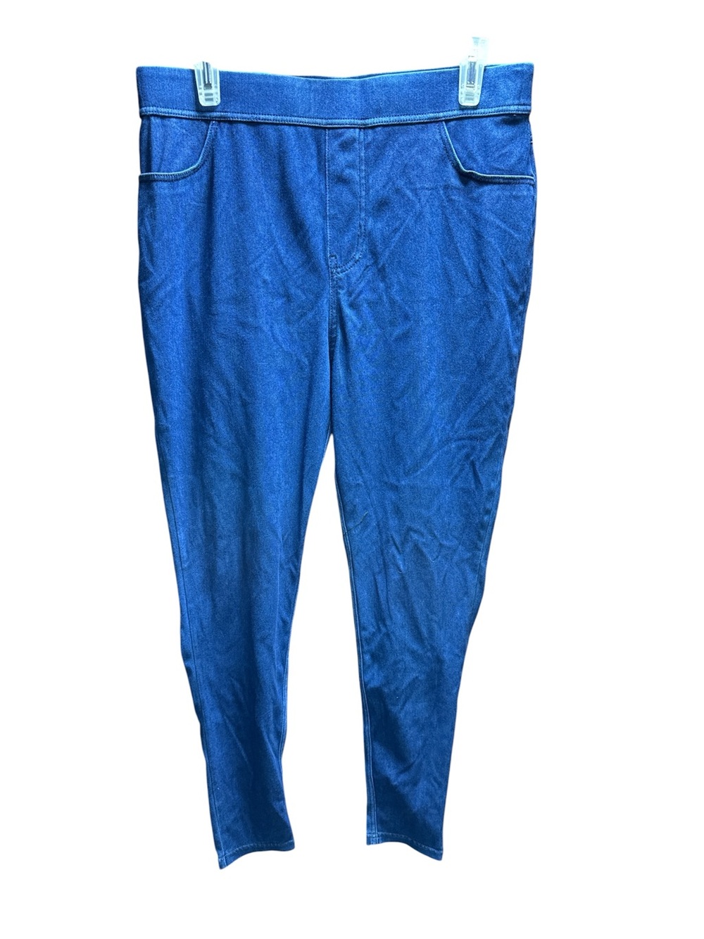 NWT Nine West Jeans Women's Size Large Blue Denim Straight Leg Stretch Pants